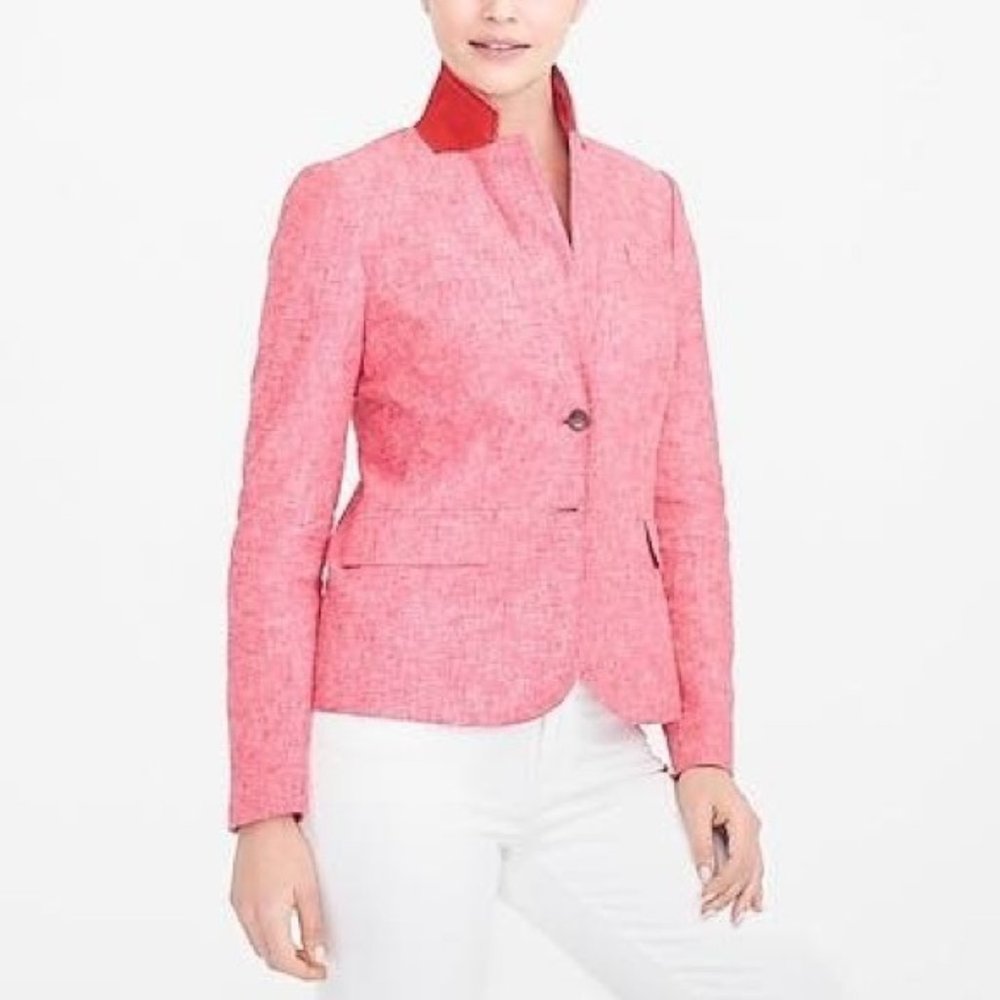 JCrew Blazer in Belvedere Bright Red
